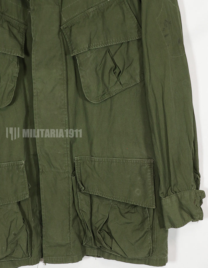 Real 2nd Model Jungle Fatigue Jacket, S-S, with patch attached afterwards, used.