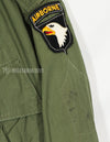 Real 2nd Model Jungle Fatigue Jacket, S-S, with patch attached afterwards, used.