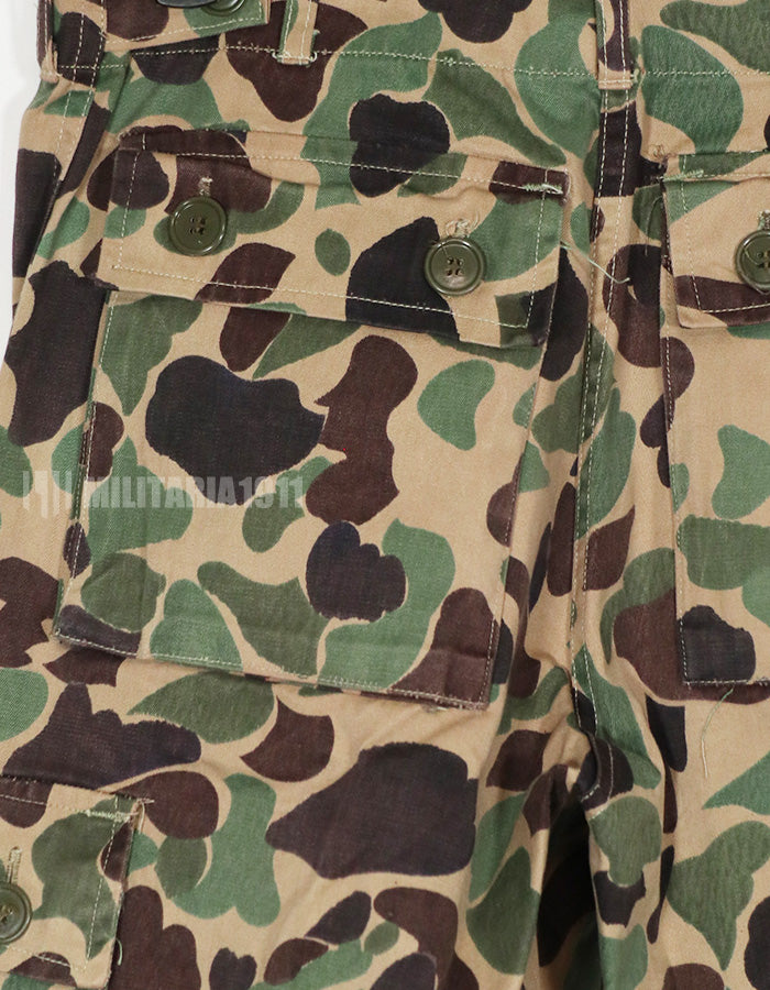 Real CIDG Beogum camouflage locally made duck hunter pants, used C