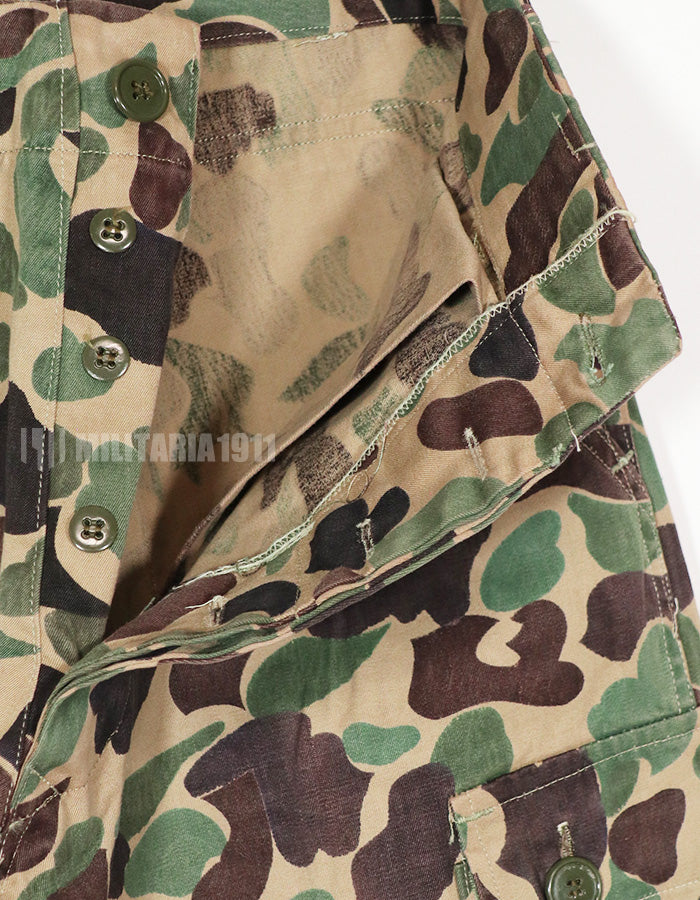 Real CIDG Beogum camouflage locally made duck hunter pants, used C