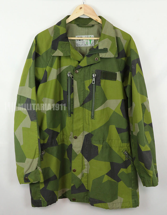 Original Swedish Army M90 Camouflage Field Jacket, 1989, Military Government Supply