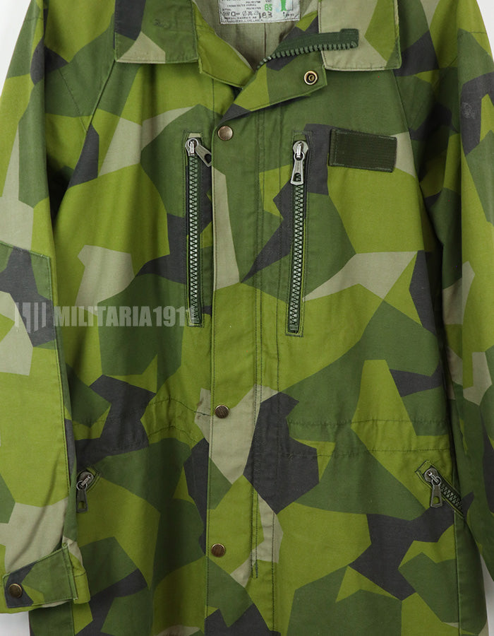 Original Swedish Army M90 Camouflage Field Jacket, 1989, Military Government Supply