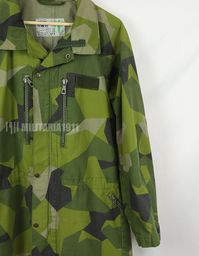 Original Swedish Army M90 Camouflage Field Jacket, 1989, Military Government Supply