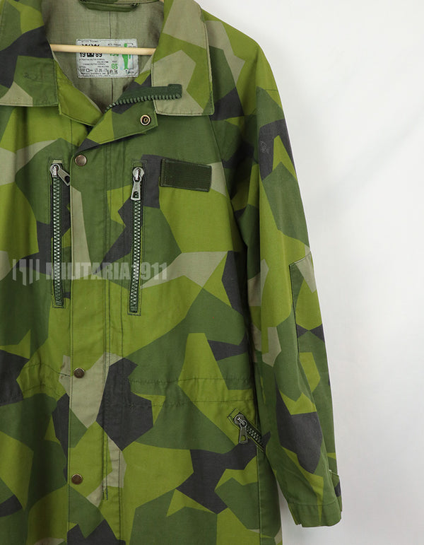 Original Swedish Army M90 Camouflage Field Jacket, 1989, Military Government Supply