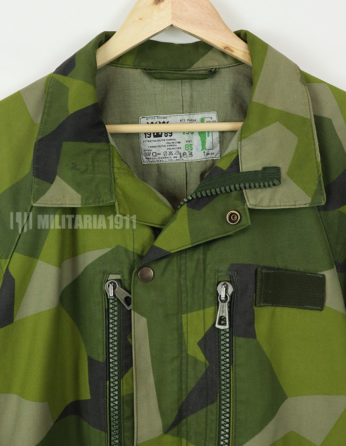 Original Swedish Army M90 Camouflage Field Jacket, 1989, Military Government Supply