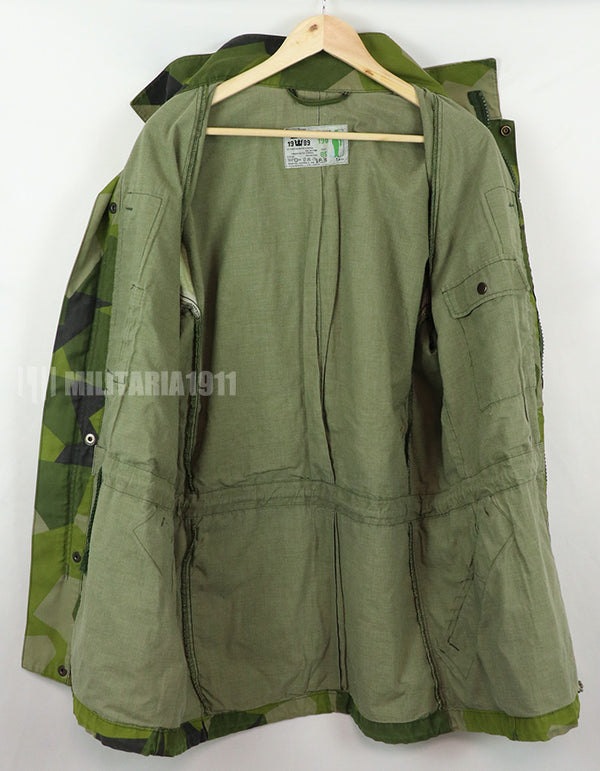 Original Swedish Army M90 Camouflage Field Jacket, 1989, Military Government Supply