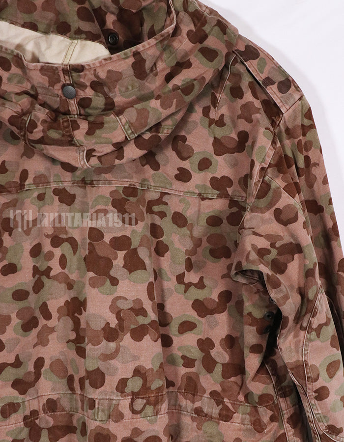 Real 1960s-1970s Austrian Army Camouflage Parka, used.