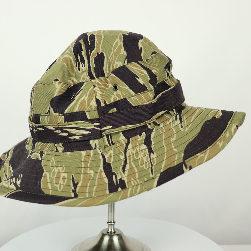 [Scheduled to ship in mid-June]  2023 Second Lot MADE IN OKINAWA VIETNAM WAR Gold Tiger Stripe Boonie Hat