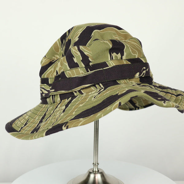 [Scheduled to ship in mid-June]  2023 Second Lot MADE IN OKINAWA VIETNAM WAR Gold Tiger Stripe Boonie Hat