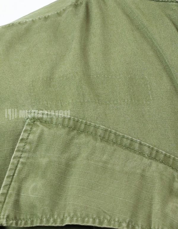 Original Late model ripstop fabric jungle fatigues, estimated circa 1969-1970 lot, no size/contract tag