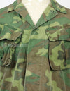 Original U.S. Army ERDL jungle fatigues, 1968 cotract, no size tag, stained.