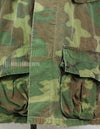 Original U.S. Army ERDL jungle fatigues, 1968 cotract, no size tag, stained.