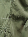 Real 2nd model jungle fatigues jacket, worn, scratched, faded.