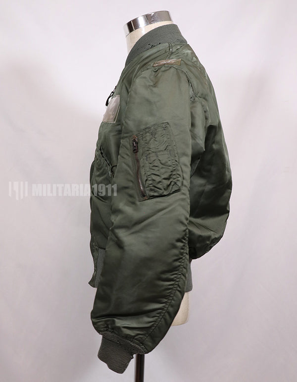 Real 1965 USAF L2-B flight jacket with patches (with later additions)