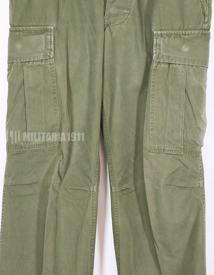 Real Jungle Fatigue pants, 2nd model, non ripstop fabric, used.