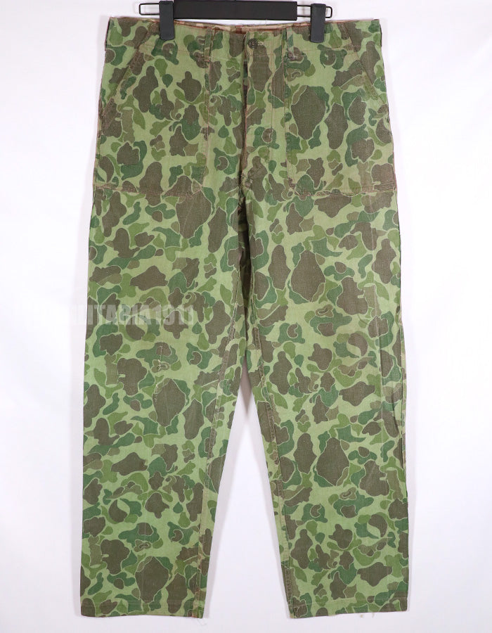 Real Frogskin Camouflage Dag Hunter Camouflage Pants with ERDL Fabric Modified Pockets Reversible