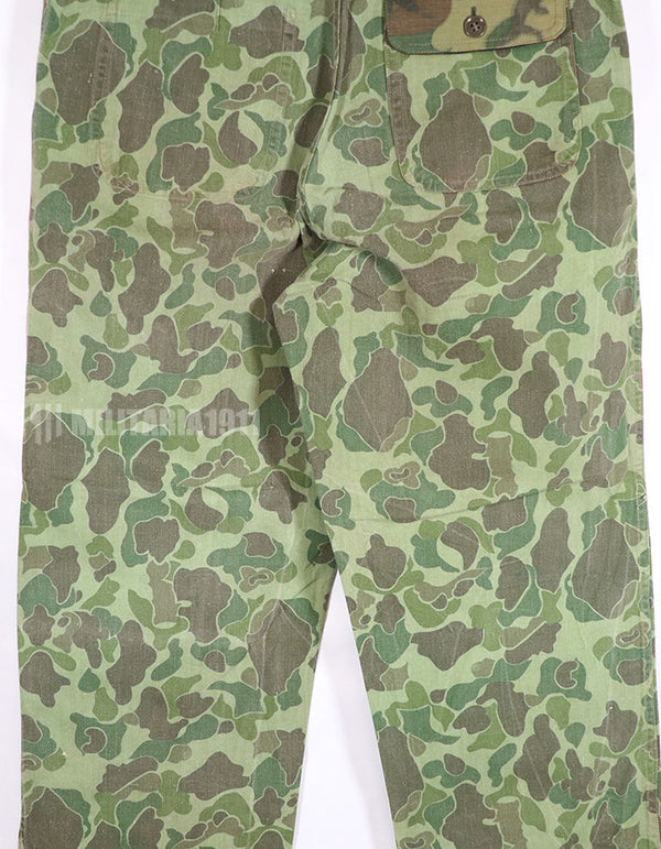 Real Frogskin Camouflage Dag Hunter Camouflage Pants with ERDL Fabric Modified Pockets Reversible