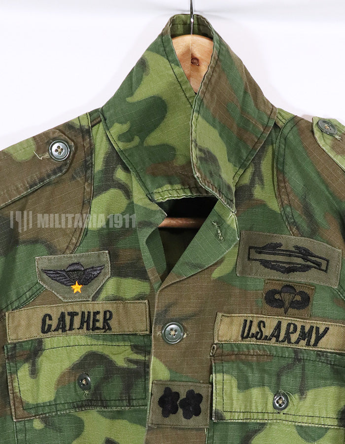 Real ERDL M59 Shirt US Army Advisor Restoration Shirt with QM Stamp