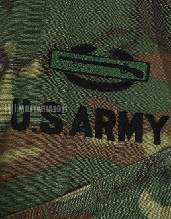 Real U.S. Army ERDL Ripstop Jacket directly embroidered