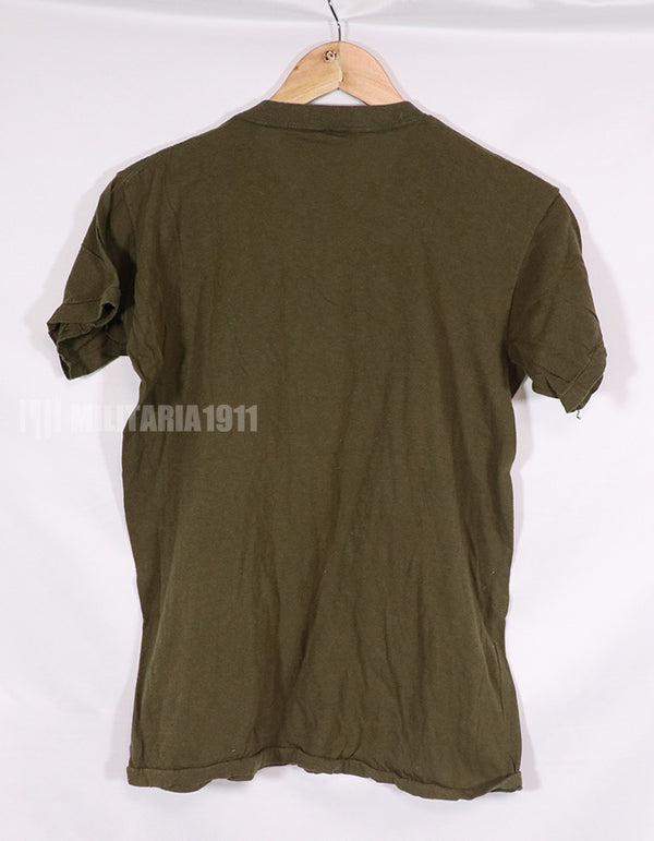 Real 1960s-1970s U.S. Army OD T-shirt Inner Used D