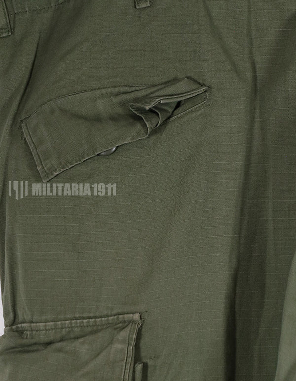 Real 1969 4th Model Jungle Fatigue Pants, size L-R, used.