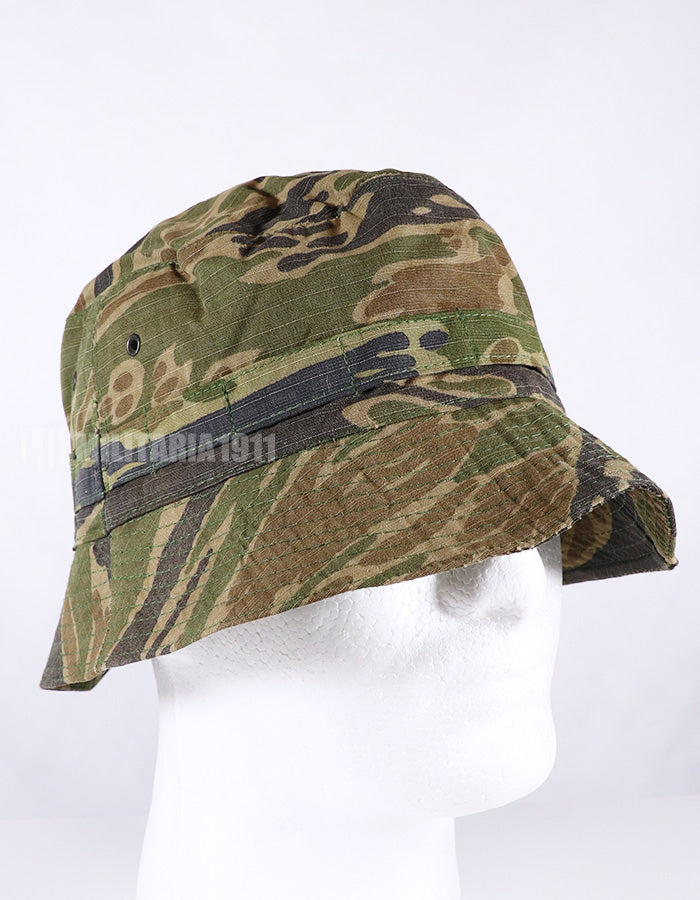 Tiger stripe boonie hat replica in real fabric, multiple stocks, used.