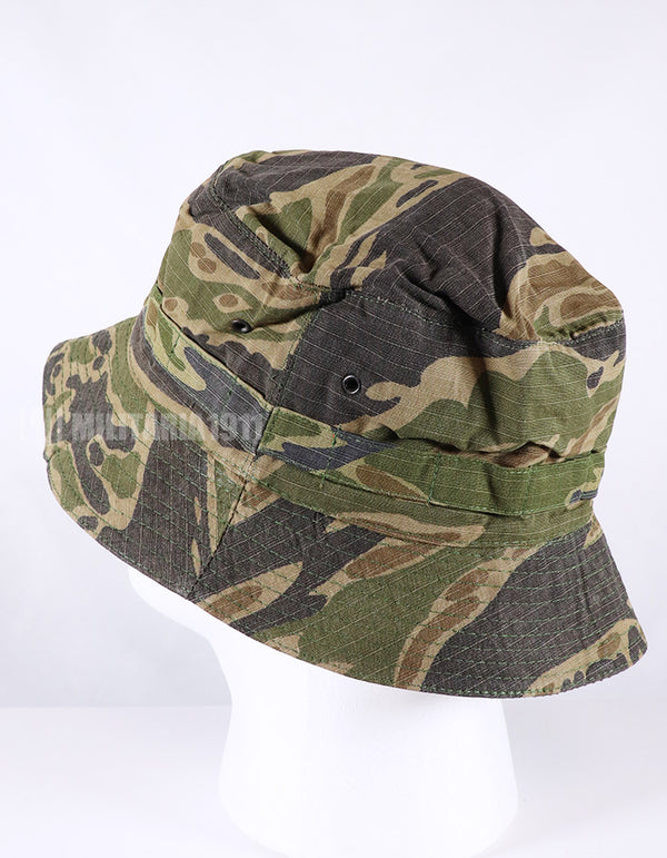 Tiger stripe boonie hat replica in real fabric, multiple stocks, used.