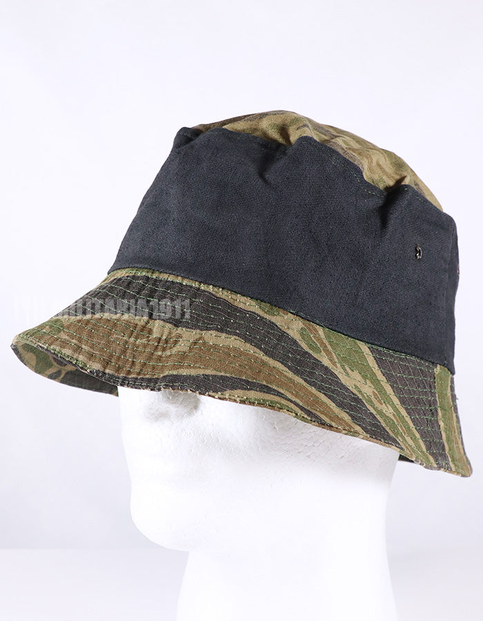 Tiger stripe boonie hat replica in real fabric, multiple stocks, used.